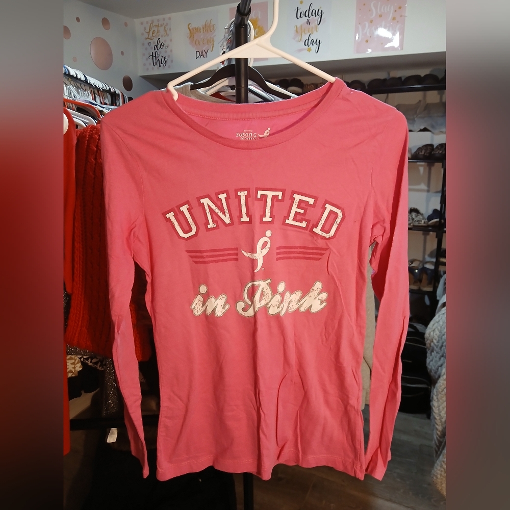 ☀️ 3 For $20 Susan Graver Pink Long Sleeve Tee
